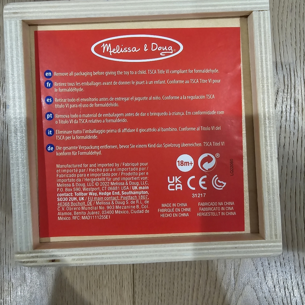 Euc Melissa & Doug Wooden Toy - Picture 4 of 5
